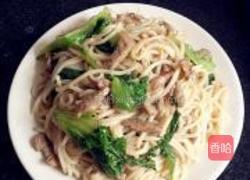 牛肉生菜炒米粉的做法图解6