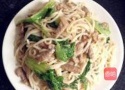 牛肉生菜炒米粉的做法图解7