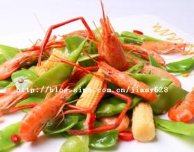 兰豆玉米小河虾