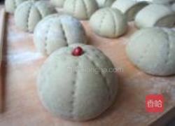抹茶豆沙包的做法图解15