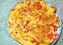 贝茸彩椒煎蛋饼的做法图解13