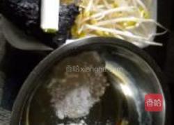 紫菜豆芽饼的做法图解1