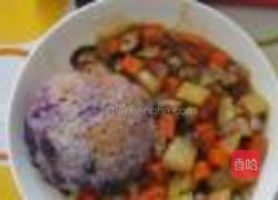 五彩时蔬营养米饭的做法图解9