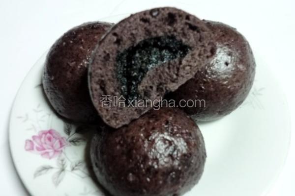 黑芝麻核桃馒头