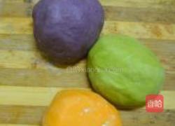 三色玫瑰馒头的做法图解6