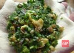 猪肉韭菜三鲜馅饼的做法图解9