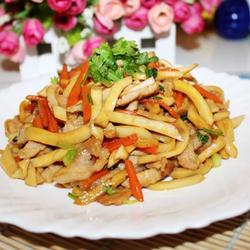 肉丝炒杏鲍菇的做法[图]