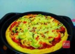 奥尔良烤鸡披萨的做法图解16