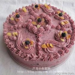 紫薯裱花蛋糕的做法[图]
