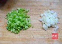 紫甘兰炒米饭的做法图解2