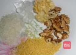 健脑核桃粥的做法图解1