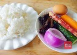 腊味什锦炒饭的做法图解1