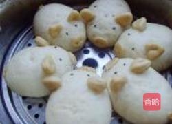 小猪豆沙包的做法图解15