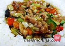 情人节盖浇饭的做法图解7