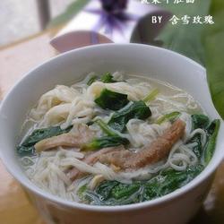 菠菜牛肚面的做法[图]