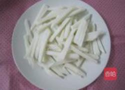 蟹肉年糕条的做法图解3