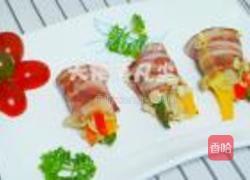 蜜汁培根彩蔬卷的做法图解9