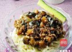 茄丁打卤面的做法图解12