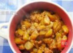 鱼香茄子熊猫盖饭的做法图解7