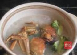河蟹西兰花粥的做法图解5