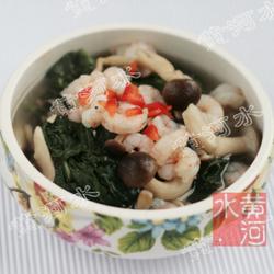 虾仁鸡汤煮红薯叶的做法[图]