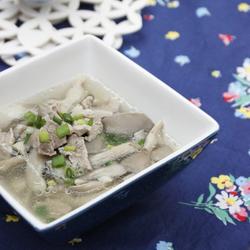 平菇肉片汤的做法[图]