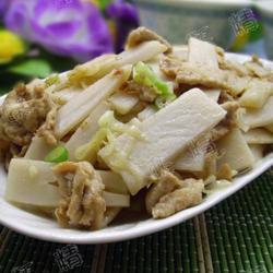 莲菜炒肉的做法[图]