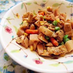 脆藕鸡丁的做法[图]