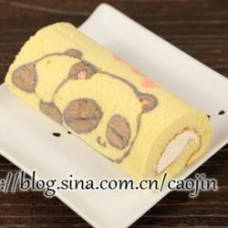 趴趴熊猫蛋糕卷的做法[图]