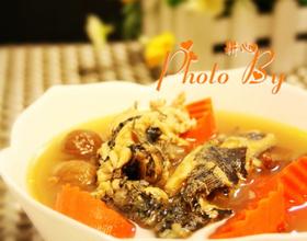 甘笋无花果煲菜花鱼