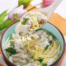 鸡汤萝卜苗猪肉馄饨的做法[图]