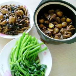 杂菌蒸滑鸡&栗子黄焖鸡的做法[图]