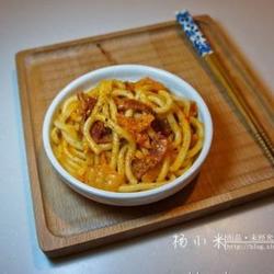 日式泡菜培根炒乌冬面的做法[图]