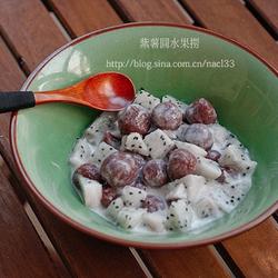 紫薯圆水果捞的做法[图]