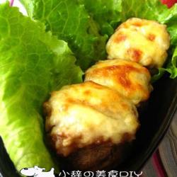芝士酱肉焗蘑菇的做法[图]