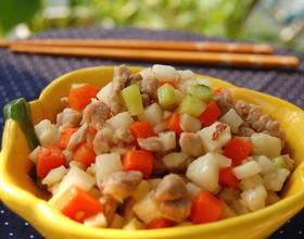 山药炒肉丁