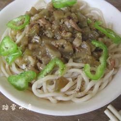 花椒油茄子打卤面的做法[图]