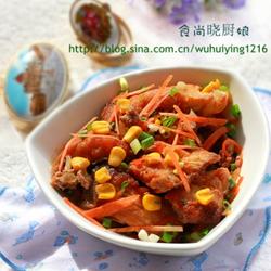 玉米粒焖鰈鱼的做法[图]