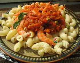 北极虾肉酱意面[图]
