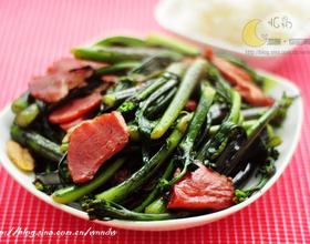 腊肉红菜苔[图]