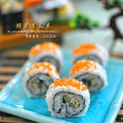 红蟹籽鳗鱼寿司里卷的做法[图]
