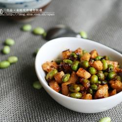 香辣毛豆鸡丁的做法[图]