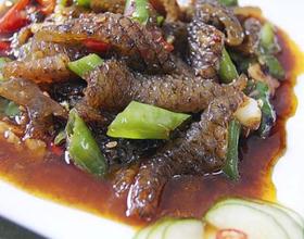 豆豉香辣酱炒鱼皮[图]