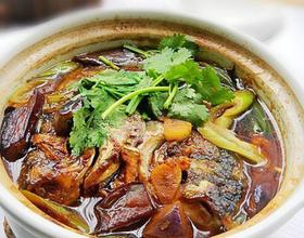 茄子鱼头煲