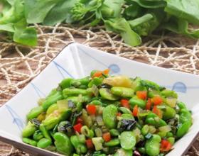 泡青菜炒胡豆瓣[图]