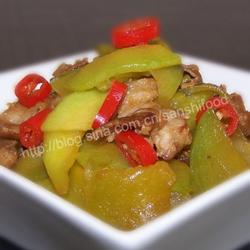 南瓜炒肉片的做法[图]