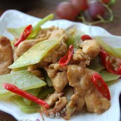 青笋滑鸡片的做法[图]