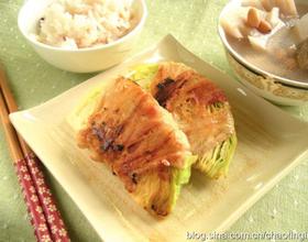 五花肉片培根卷甘蓝[图]