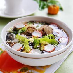 贡丸虾皮紫菜汤的做法[图]