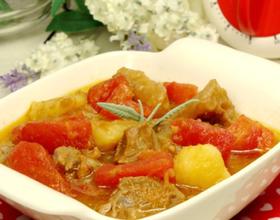番茄土豆烩牛眼肉[图]